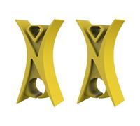 2 tapones de violín para instrumentos de arco, accesorios fáciles de usar, práctica de aprendizaje, color amarillo, 0.5 x 0.4 x 0.4 pulgadas
