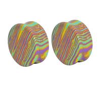 2 tapones para los oídos con piedra para mujer y hombre, expansores para túnel de la carne