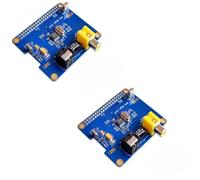 2 tarjetas de sonido digital Raspberry de 25 W DiGi+ de expansión HiFi para I2S SPDIF