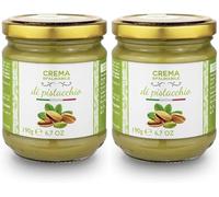 2 tarros - Crema de pistacho, el 40% de los pistachos de Sicilia, ideal para el desayuno, pero sobre todo para cosas dulces - 2x190g