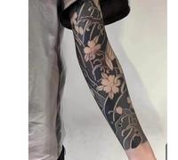 2 Tatuajes Temporales De Hierbas, Tatuaje Falso De Sakura Para Brazo Completo, Para Mujeres Y Hombres, Semipermanentes, No Reflectantes, Resistentes Al Agua, Con Duración De 2 Semanas.
