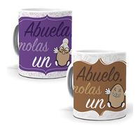 2 Tazas. Abuela molas un Huevo y Abuelo molas un Huevo