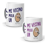 2 Tazas. Mi Vecino Mola un Huevo y mi vecina Mola un Huevo - 350 ml.