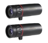 2 telescopios monoculares de mano, telescopio monocular de 8x, monoculares de bolsillo HD, mini telescopio monocular portátil para adultos, alcance de observación de aves, caza, senderismo