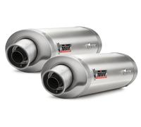 2 Terminal De Escape De Silenciador MIVV OVAL Acero YAMAHA TDM 900 2002 > 2014