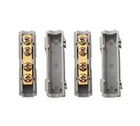 2 terminales de distribución S-35 tipo I, 1000 V, 120 A, para cable de 10-35 mm², con doble tornillo de latón y PC, ignífugo para conexiones eléctricas seguras en la industria y el comercio