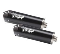 2 Terminales MIVV OVAL Negra Carbono Cap KAWASAKI ZZR 1400 2008 > 2011