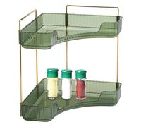 2 Tier Countertop Organizer, Bathroom Vanity Shelf, Space-Saving Storage Rack with Open Design, Non-Slip Stable Base, Perfect for Makeup, Shower Accessories, Sink, Cabinet, Countertop Use