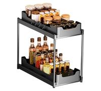 2-Tier Tier Pull Out Under Sink Organizador - Cocina y Cuarto de Almacenamiento Con Gabinete Despensa