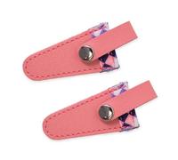 2 tijeras de celosía de color, fundas protectoras portátiles, herramienta de recorte de poliuretano, funda para tijeras de bordado