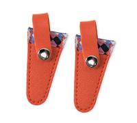 2 tijeras de celosía de color, fundas protectoras portátiles, herramienta de recorte de poliuretano, funda para tijeras de bordado