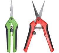 2 Tijeras de Podar pequeñas, Tijera Podar Pequeña Para Jardinería, Profesional Shears,Recta para Jardinería Tijeras de Podar de Acero Inoxidable,para Bonsái Flores Frutas Verduras