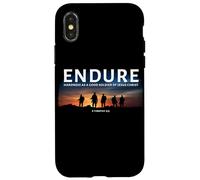 2 Timothy 2:3 Endure Hardness as a Good Soldier of Christ Carcasa para iPhone X/XS