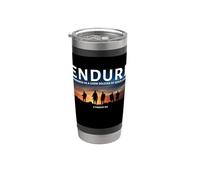 2 Timothy 2:3 Endure Hardness as a Good Soldier of Christ Vaso térmico de acero inoxidable de doble pared