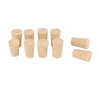 2 tipos 10 piezas corchos cónicos de corcho natural tapón de botella de vino de sellado portátil funcional reutilizable de madera para tapón de botella de vino/cerveza(For beer bottles 20 * 15 * 35)