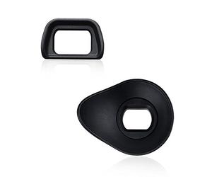 2 tipos ocular de cámara JJC Ocular Visor para Sony A6000 NEX-6 NEX-7 y A6300 FDA-EV1S Visor Electrónico sustituye a Sony FDA-EP10 ojo suave TPU rubber-2 taza, forma ovalada