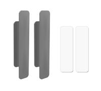 2 tiradores adhesivos para puertas de gabinetes, manijas de cajones resistentes y duraderas, manija sin perforación, manijas de puertas de diseños modernos, manija de armario reemplazable