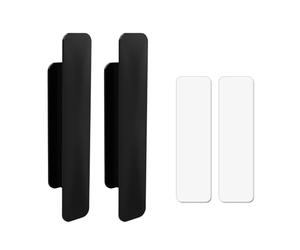 2 tiradores adhesivos para puertas de gabinetes, manijas de cajones resistentes y duraderas, manija sin perforación, manijas de puertas de diseños modernos, manija de armario reemplazable