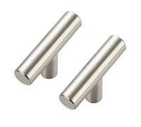 2 tiradores de acero inoxidable for armarios y cajones de cocina.(2Pcs Silver)