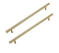 2 Tiradores De Armario De Latón, Tiradores De Puerta De Muebles Con Forma De Cilindro, Tiradores De Armario Dorado, Tiradores De Cajón, Instalación De Perforación Simple (5 Cm-100 Cm) ( Size : 50cm )