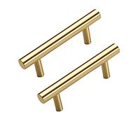 2 Tiradores De Armario De Latón, Tiradores De Puerta De Muebles Con Forma De Cilindro, Tiradores De Armario Dorado, Tiradores De Cajón, Instalación De Perforación Simple (5 Cm-100 Cm) (Size : 10cm)