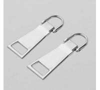2 tiradores de cremallera de repuesto para reparación de cremallera, pestaña deslizante de cremallera, para equipaje, mochila, chaqueta, maleta, abrigo, nociones de costura y suministros (plateado)