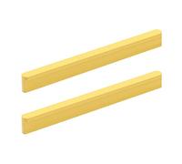 2 Tiradores de forma de T Aleación de aluminio Asas de gabinete amarillo Manijas de puerta Manija barral Para Cocina Perilla colgantes Armarios Pomos Manillas Tire de la Manija (Hole distance 320mm)