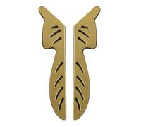 2 Tiradores Diseño con forma de hoja Asas gabinete Manija Cocina Perilla Armarios Pomos Manillas Tire Aleación de zinc Manijas puerta uno a la izquierda y otro a la derecha (Black antique bronze)
