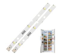2 tiras de luz LED para refrigerador RONGSHENG HISENSE, reemplazo de la barra de luz del refrigerador E349766 MDDZ-162A 1629348, compatible con KIFF5017 KIFF5020 KIFF7017 KIFF7020 KSBNDIX