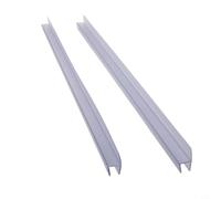 2 tiras de repuesto de sello de puerta de ducha de 50 cm para deflector de agua 68101215 mm tira de goma mantiene el baño seco y evita fugas (12 mm)