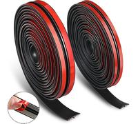 2 tiras de sellado de goma para parabrisas de coche, tiras de sellado en forma de T para parabrisas delantero y trasero (22 pies)