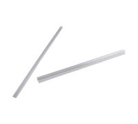 2 tiras de sellado de puerta de ducha de 50 cm para junta de goma transparente para barrera de agua de fondo de vidrio de 6 a 15 mm, fácil de recortar para cubículo de baño del Reino Unido (10 mm)