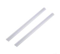 2 tiras de sellado para mampara de ducha de 50 cm x 2 unidades, junta de goma transparente para puertas de 14 a 23 mm de grosor, burlete flexible para evitar fugas de agua en paneles de vidrio (17 mm)