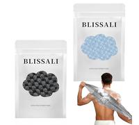 2 toallas exfoliantes Blissal para ducha, exfoliante corporal, cepillo para la espalda, accesorios de ducha, esponja exfoliante para ducha, esponja de ducha exfoliante, esponja Loofah para hombres y