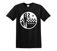 2 Tone Records The Specials Camiseta de música retro SKA Northern Soul Reggae Top Camiseta negra con estampado blanco 5X-Large