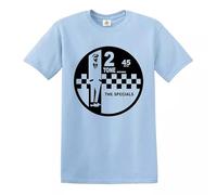 2 Tone Records The Specials Retro Music - Camiseta para hombre, Camiseta azul cielo con estampado negro, L