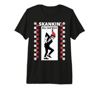 2 Tone Ska Skankin All The Way Christmas Camiseta Premium