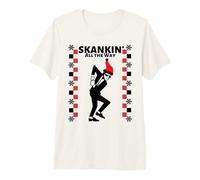 2 Tone Ska Skankin All The Way Christmas Camiseta Premium