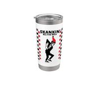2 Tone Ska Skankin All The Way Christmas Vaso térmico de acero inoxidable de doble pared