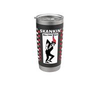 2 Tone Ska Skankin All The Way Christmas Vaso térmico de acero inoxidable de doble pared