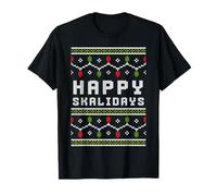 2 Tonos Ska Feliz Skalidays Feo Navidad Camiseta