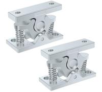 2 topes de aleación de zinc para puertas exteriores, 61 x 42 x 14 mm, con muelle, resistente, topes de puerta para caravana, caravana, accesorio para jardín, dormitorio, salón, garaje