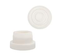 2 topes de goma para escalera, tope de goma para escalera de piscina, parachoques para piscinas empotradas, apto para mangueras estándar de 4,8 cm (blanco)