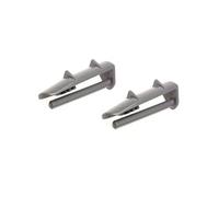 2 topes de plástico para rieles compatibles con lavavajillas Bekoo Whirlpol