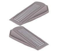 2 topes de puerta antideslizantes de PVC, tapones anticolisión, retenedores traseros, cuñas de bloque, topes de puerta, protectores de pared duraderos para la parte inferior de