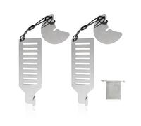 2 topes de puerta de acero inoxidable, 1 bolsa de almacenamiento, tope de puerta portátil, artefacto de bloqueo de puerta, cerradura de puerta portátil, cerradura antirrobo, cerradura de seguridad