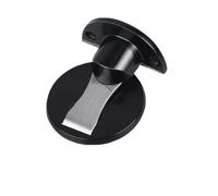 2 topes de puerta invisibles sin perforaciones, fuertes, magnéticos, anticolisión, for el hogar, dormitorio, baño, tope suelo silencioso, autobloqueo(Black)