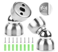 2 topes magnéticos para puerta de acero inoxidable magnéticos, mini topes magnéticos para puerta, soporte para puerta de pared, para dormitorio, oficina, baño