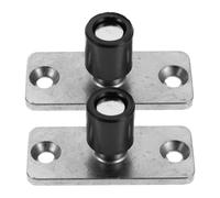 2 topes oscilantes de puerta corredera de acero inoxidable para puerta corredera, 2 topes de puerta corredera de acero inoxidable, guía de piso inferior, puerta de granero, 48 x ,75 cm, accesorios