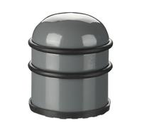 2 topes puerta suelo Freno antiportazos gris Sujetapuertas acero inoxidable